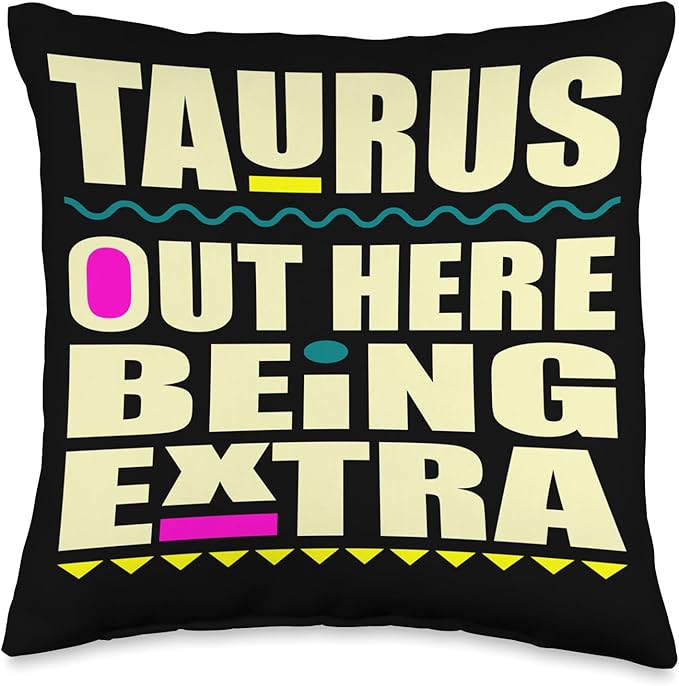Taurus April May birthday zodiac sign Taurus's men and women Throw Pillow - Taurus Pillow for men