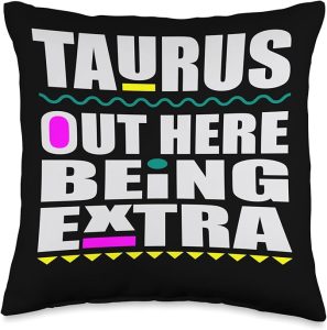 Taurus April May birthday zodiac sign Taurus's men and women Throw Pillow - Taurus Pillow for men