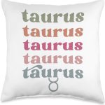 Taurus April May birthday zodiac sign Taurus's men and women Throw Pillow - Taurus Pillow for men