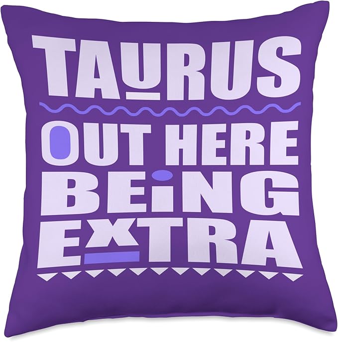 Taurus April May birthday zodiac sign Taurus's men and women Throw Pillow - Taurus Pillow for men