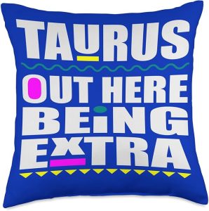 Taurus April May birthday zodiac sign Taurus's men and women Throw Pillow - Taurus Pillow for men