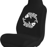 Pisces Zodiac Symbol Universal Truck SUV Car Seat Cover Set Car Interior Seat Covers - Aquarius Car Seat Cover for men