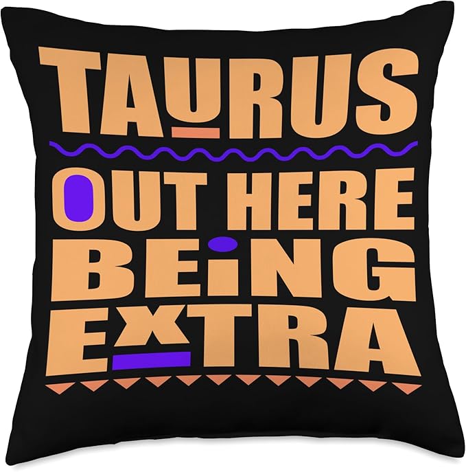 Taurus April May birthday zodiac sign Taurus's men and women Throw Pillow - Taurus Pillow for men