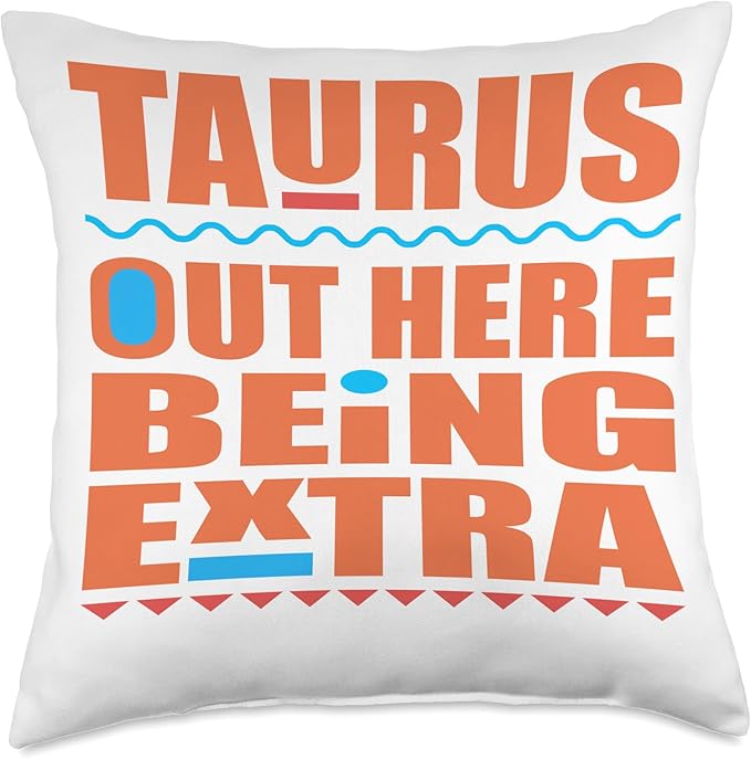 Taurus April May birthday zodiac sign Taurus's men and women Throw Pillow - Taurus Pillow for men