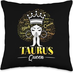 Taurus April May birthday zodiac sign Taurus's men and women Throw Pillow - Taurus Pillow for men