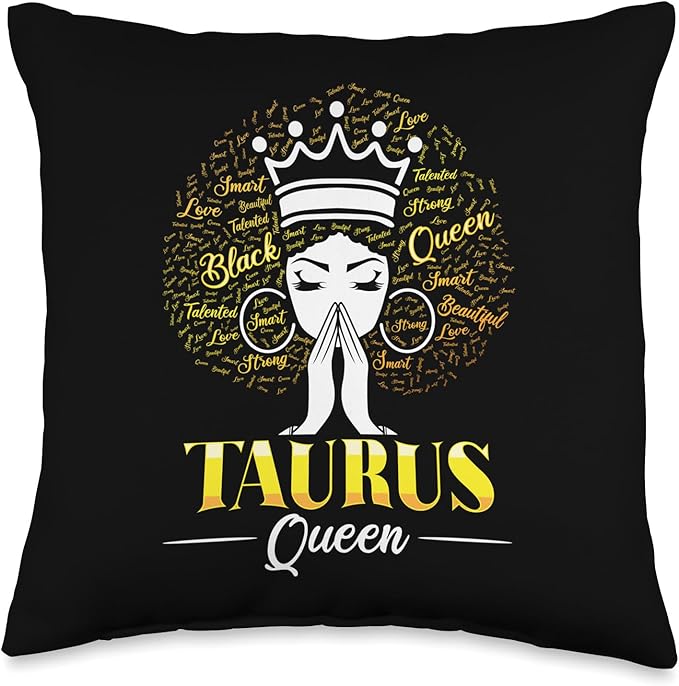 Taurus April May birthday zodiac sign Taurus's men and women Throw Pillow - Taurus Pillow for men