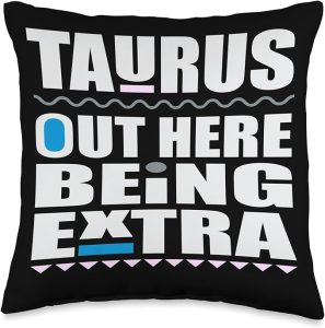 Taurus April May birthday zodiac sign Taurus's men and women Throw Pillow - Taurus Pillow for men