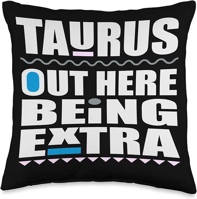 Taurus April May birthday zodiac sign Taurus's men and women Throw Pillow - Taurus Pillow for men