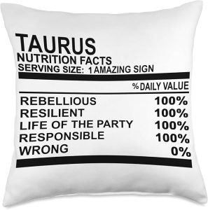 Taurus April May birthday zodiac sign Taurus's men and women Throw Pillow - Taurus Pillow for men