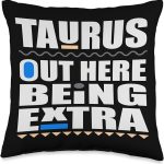 Taurus April May birthday zodiac sign Taurus's men and women Throw Pillow - Taurus Pillow for men