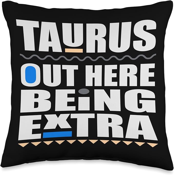 Taurus April May birthday zodiac sign Taurus's men and women Throw Pillow - Taurus Pillow for men