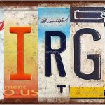 VIRGO - Zodiac Sign Vintage Metal Tin Sign, License Plate, Home Decor, Room Decor, Wall Decor, Bathroom Decor, Bar Decor, Cafe Decor, Garage Decor, 12 x 6 Inch - Virgo Poster for men