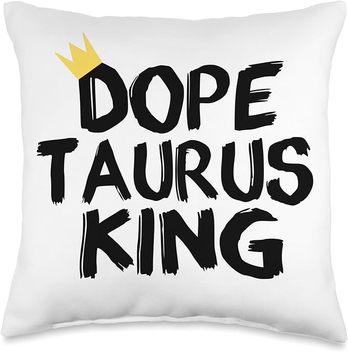 Taurus April May birthday zodiac sign Taurus's men and women Throw Pillow - Taurus Pillow for men