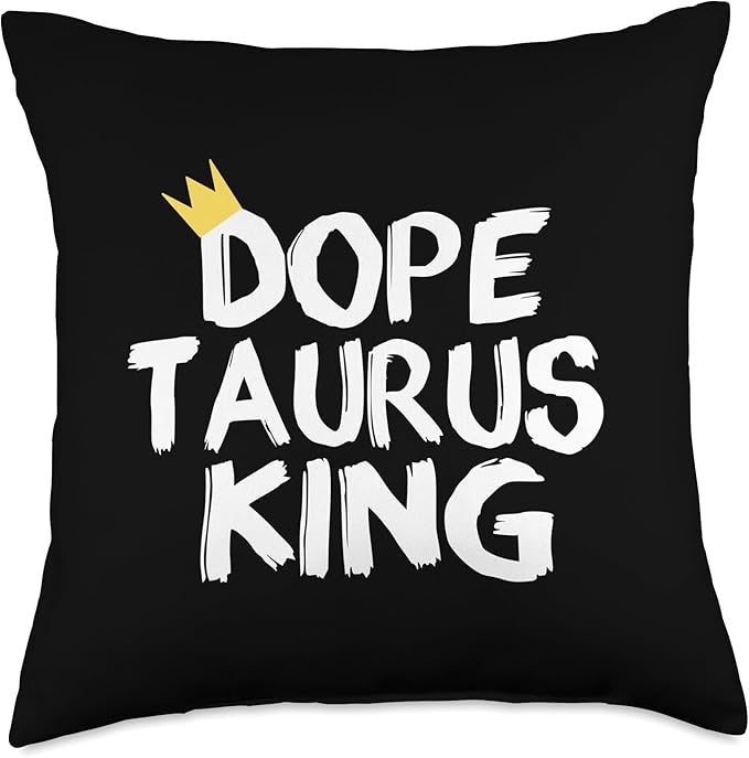 Taurus April May birthday zodiac sign Taurus's men and women Throw Pillow - Taurus Pillow for men