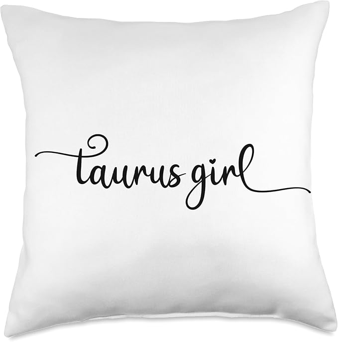 Taurus Girl April May birthday zodiac sign Taurus men women Throw Pillow - Taurus Pillow for men