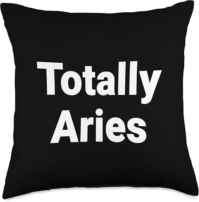 Totally Aries Throw Pillow - Aries Blanket for men