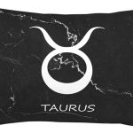 Taurus Sign Pillow Case Double Sided Plush Square Throw Pillow Cover, for Sofa Bedroom Livingroom Decoration 20"x30" - Taurus Pillow for men