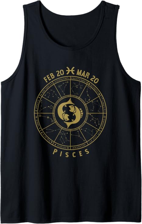 Mystic Zodiac Art Designs - Pisces T-Shirt for men