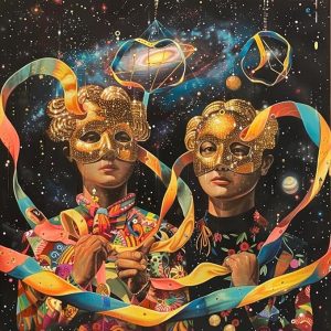 Zodiac Sign Gemini DIY 5D Diamond Paint Kits for Adults Easy for Beginner Round Full Drill Diamond Art Painting Gems Cross Stitch Mosaic Craft for Home Decor 16x16inch(2) - Gemini Canvas for men