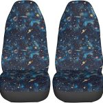 Astrology Galaxy Car Seat Covers Set 2 Pcs Auto Interior Car Accessories Protetors Car Mat Covers Universal Fit Most Car SUV Van Truck Vehicle - Aquarius Car Seat Cover for men