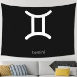 NUSDB Gemini Sign Wall Tapestry For Bedroom Home Dorm Decor Large Tapestries 60" X 90" - Gemini Blanket for men