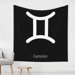 NUSDB Gemini Sign Wall Tapestry For Bedroom Home Dorm Decor Large Tapestries 59" X 59" - Gemini Blanket for men