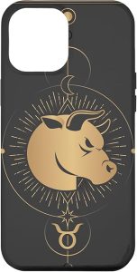 iPhone 15 Pro Max Taurus Zodiac Sign Symbol Cosmic Cool Astrology Lover Gifts Case - Taurus Phone Case for men
