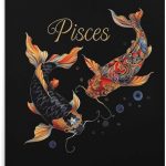 Pisces Zodiac Sign Funny Canvas Poster Vertical Wall Art Artwork Picture Hanging Prints Painting Decoration for Living Room Home - Pisces Canvas for men