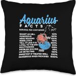 Funny Aquarius Birthday Aquarian celebrants Throw Pillow - Aquarius Pillow for men