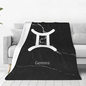 Gemini Sign Blanket Super Soft Warm Large Blanket, for Couch Bed Home Decor 40"x30" - Gemini Blanket for men