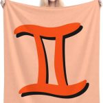 Zodiac Sign Gemini Symbol Throw Blanket for Couch Bed Sofa Throw Blanket for Men Women 40"x30" Blankets - Gemini Blanket for men