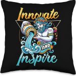 Zodiac Horoscope Aquarius Zodiac Sign Aquarius Throw Pillow - Aquarius Pillow for men