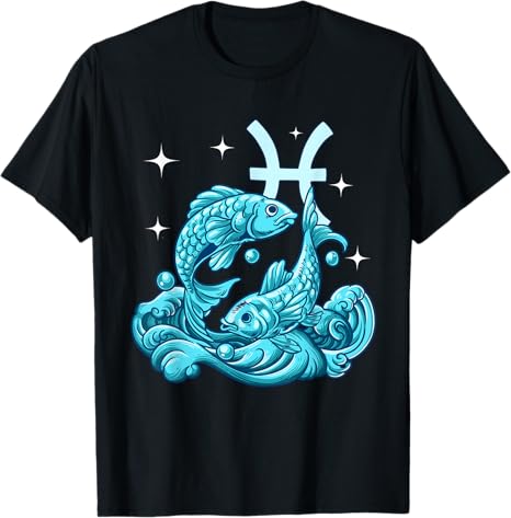 Astrology Constellation Star Sign Gifts - Pisces T-Shirt for men