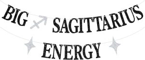 Big Sagittarius Energy Banner, Sagittarius Birthday Decor, Sagittarius Season, Horoscope Astrology Decorations, 12 Constellation Zodiac Birthday Party Supplies - Sagittarius Home Decor for men