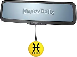 HappyBalls Pisces Zodiac Birth Sign Car Rear-View Mirror Hanger Auto Accessory - Pisces Car Accessories for men