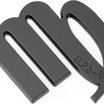 Virgo 3D Car Emblem (2.5" x 3") – Black Custom Car Stickers for August 23rd-September 22nd Birthdays – Durable, Weather-Resistant ABS Decals for Cars & Flat Surfaces - Virgo Car Floor Mat for men