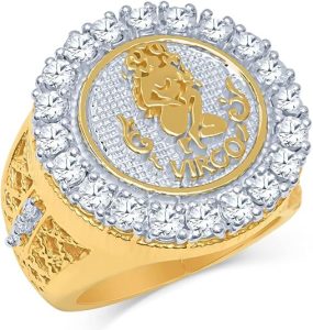 Kingcrownjewelers - Virgo Ring for men