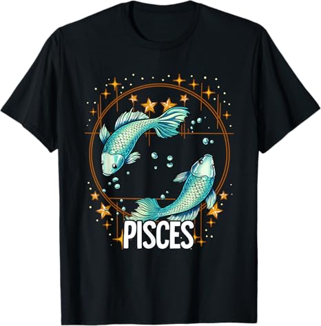 Astrology Constellation Star Sign Gifts - Pisces T-Shirt for men