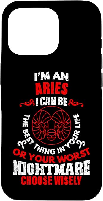 Zodiac Sign Funny I'm An Aries Graphic Case for iPhone 16 Pro - Aries Phone Case for men