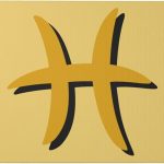 QIKLMMA Unframe Zodiac Sign Pisces Symbol Wall Art 12x16 Inch Canvas Prints Wall Decor For Home Living Room Bedroom Bathroom - Pisces Home Decor for men