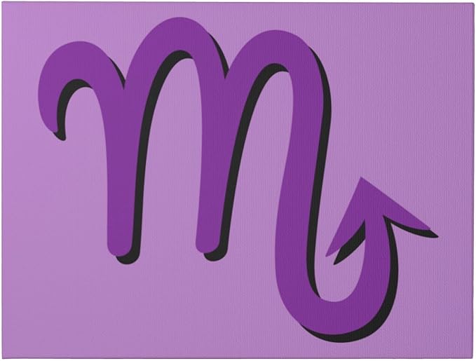 QIKLMMA Unframe Zodiac Sign Scorpio Symbol Wall Art 12x16 Inch Canvas Prints Wall Decor For Home Living Room Bedroom Bathroom - Scorpio Canvas for men