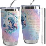 Aquarius Gifts for Women Girls,12 Zodiac Constellation Tumbler,20 oz Stainless Steel Insulated Tumblers with Lid,Birthday Christmas Gifts for Daughter Sisters (Aquarius) - Aquarius Mug for men