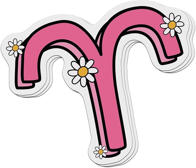 (Pack of 3) Aries Zodiac Astrology Signs Sticker - Aries Sticker for men