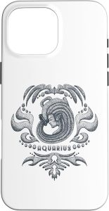 Aquarius Vintage | Zodiac Sign Zodiac Sign Case for iPhone 16 Pro Max - Aquarius Phone Case for men