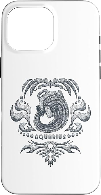 Aquarius Vintage | Zodiac Sign Zodiac Sign Case for iPhone 16 Pro Max - Aquarius Phone Case for men