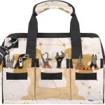 15 Inch Tool Bag 14-Pockets Tool Box Organizer for Men Zodiac Sign Gemini Tool Tote Bag Waterproof Toolbox with Shoulder Strap Heavy Duty Garden Tool Organizer for Mechanic - Gemini Canvas for men