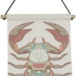 Scorpio Constellation Zodiac Symbol Canvas Flag Hanging Wall Art Decor Banner - Scorpio Canvas for men