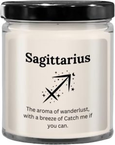 Sagittarius Gift, Sagittarius Candle, Star Sign Gifts, Star Sign Candle, Astrology Candles, Birth Sign Gifts for Women, Sagittarius Symbol - Sagittarius Home Decor for men
