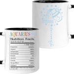Aquarius Gifts For Women, Zodiac Gifts For Women, Aquarius Cup, Aquarius Mug, 11 Oz Coffee Mug with Aquarius Signs, Astrology Gifts For Women Friends, Birthday Zodiac Gifts, Horoscope Spiritual Gifts - Aquarius Mug for men