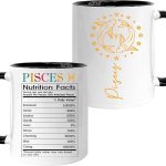 Pisces Gifts For Women, Zodiac Gifts For Women, Pisces Cup, Pisces Mug, 11 Oz Coffee Mug with Pisces Signs, Astrology Gifts For Women Friend Bestie, Birthday Zodiac Gifts, Horoscope Spiritual Gifts - Pisces for men